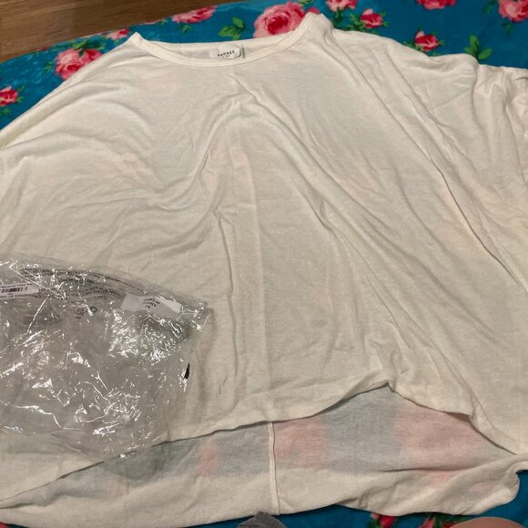 cream andree by unit top 1X nwt - Picture 1 of 2